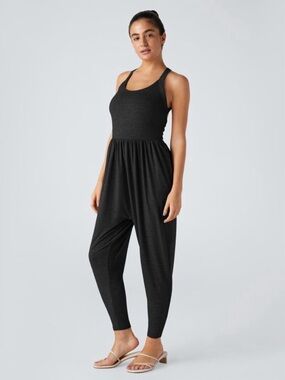 U Neck Pocket Harem Casual Jumpsuit-Easy Peezy Edition